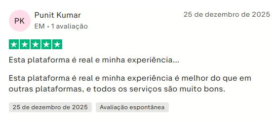 Avaliação de cliente Nine Casino